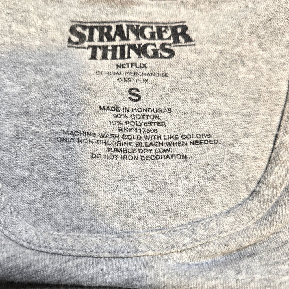 Stranger Things Unisex Heather Grey Hawkins Tigers Tank Top S - Picture 6 of 8